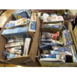 Three boxes containing forty eight unbuilt model aircraft kits, in original boxes, including Airfix,