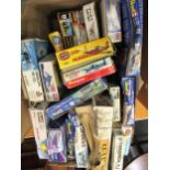 Box containing twenty unmade model Military kits, including Airfix, Revel etc.