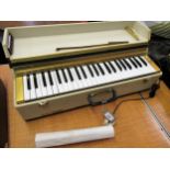 20th Century Scala Regina piano player in original case,, with instructions (lacking legs)