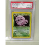 Pokemon Dark Weezing first edition team rocket trading card PSA graded 10