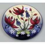 Modern Moorcroft, Limited Edition plate No.103 of 750, 2001 by Nicola Stacey