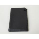 Hermes, Paris, notebook in black leather pouch