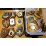 Collection of composite and brass ship's and other plaques