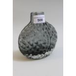 Whitefriars glass onion vase, 13.5cms high One small deep scratch to the underside (foot rim)