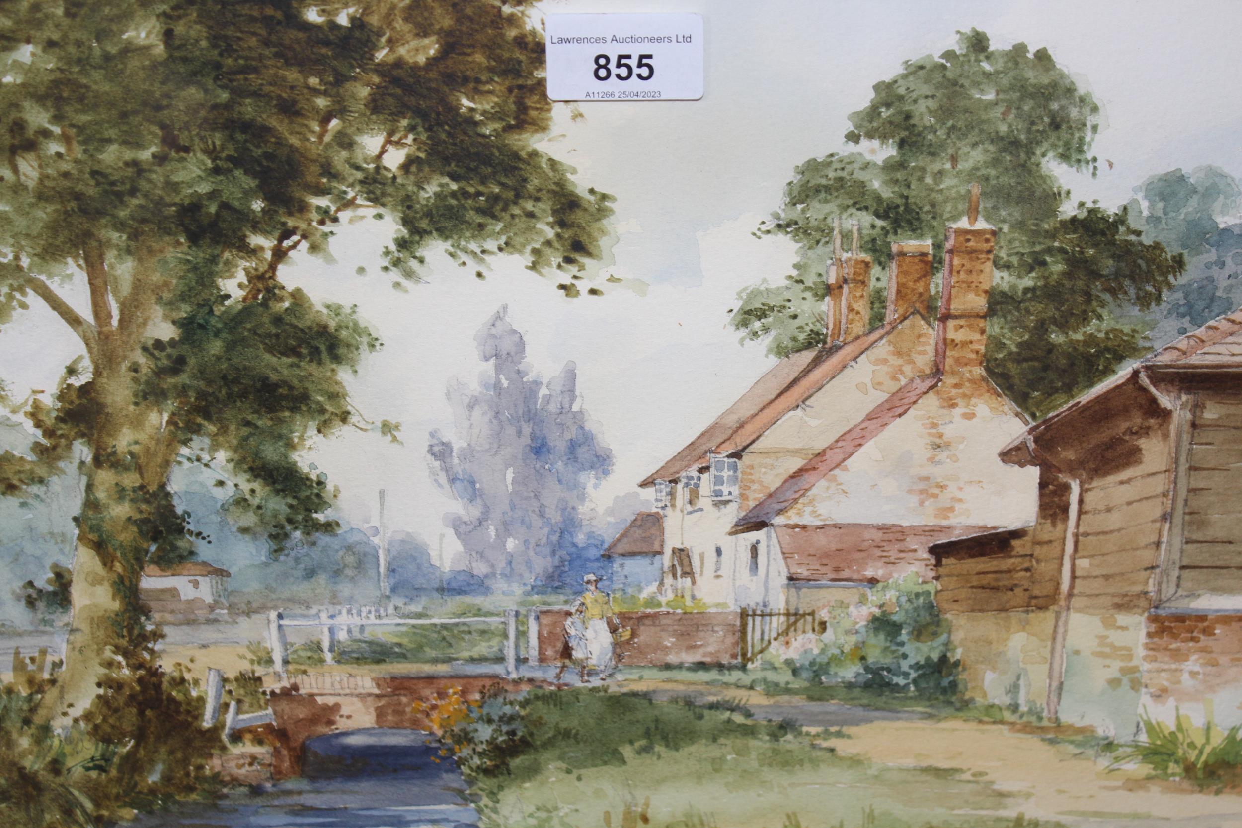 James Shearer, pair of watercolours, ' The Mill Pool, Maple Durham ' and ' Cuxham, Oxfordshire ',