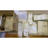 Boxed large quantity of various indentures and other ephemera These are not local