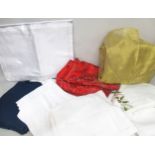 Box of various table linens