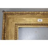 Two 19th Century gilt frames, apertures, 65cms x 35cms and 65cms x 34cms Both frames have some