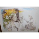 John Ward, artist proof print, titled ' Flora Gave Me Ferris Flowers ', signed by the artist,