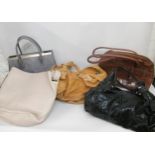 Large quantity of leather handbags including Russell & Bromley, Modern Rarity, Thomas Wylde
