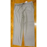 Loro Piana, Italy, grey silk and cashmere trousers, size 54 Slight rubbing to top of inside legs,