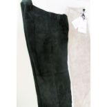 Arma, ladies grey/taupe stretch suede trousers, unworn, still bearing original tags, size 36