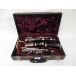 F. Buisson, clarinet in a fitted case