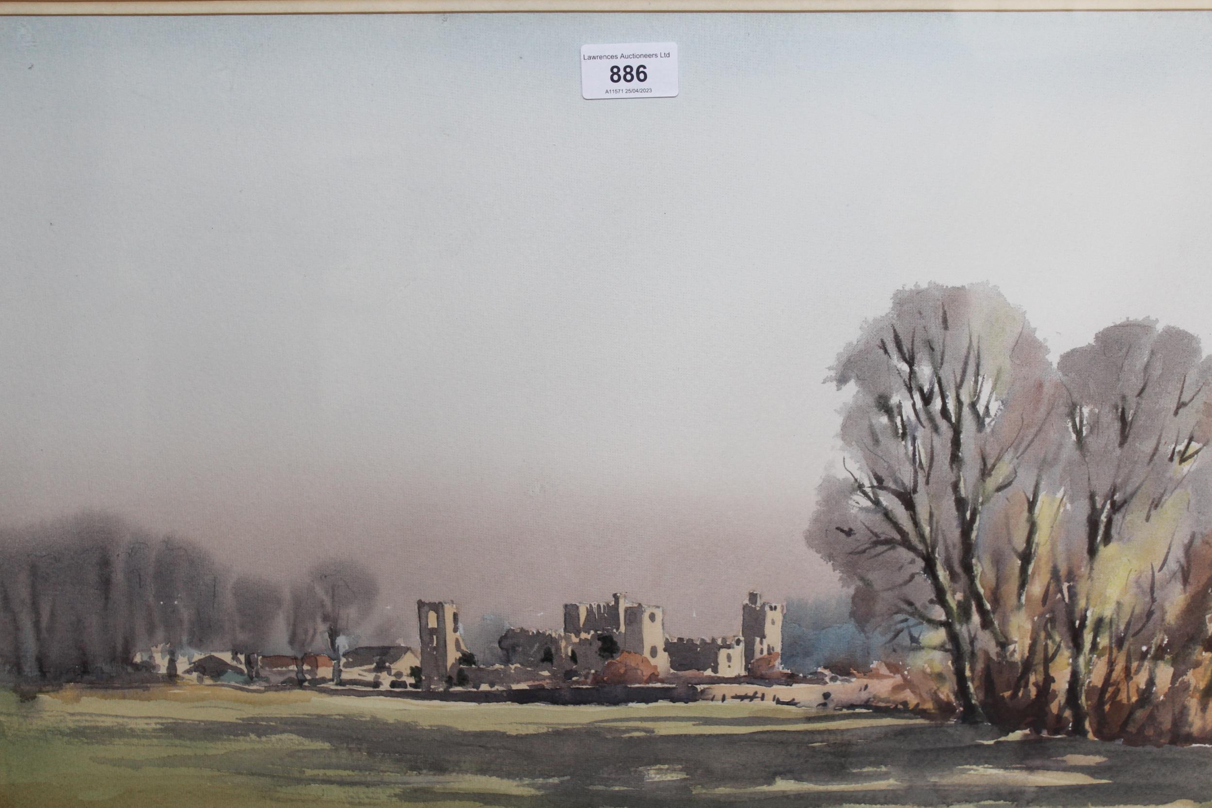 E. Charles Simpson, watercolour titled ' November Day at Snape Castle ', signed and dated 1977,