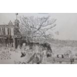 Anthony Gross, signed etching ' Old Royal Observatory, Greenwich ', signed, inscribed and No. 23