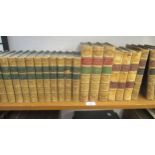 Twelve volumes, ' Froude, History of England ' with leather spines and marbled boards, three volumes