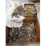 Extensive collection of 19th Century turned wooden lace makers bobbins