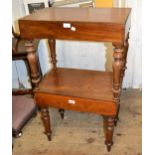 Two 19th Century rectangular mahogany bidets