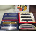 Bachmann Class 416 two car EMU set in original box, Hornby train pack Class 101 three car DMU, in