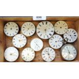 Group of twelve various 19th Century pocket watch movements