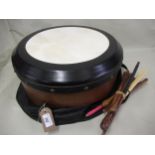 Modern Deep-Rim Performance bodhran with various beaters and soft case 42cm diameter