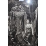 After Burne-Jones, a photogravure ' King Cophetua and the Beggar Maid ', ( late 19th Century ), 67cm