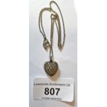 Victorian gold and rose cut diamond pave set heart shaped pendant, with rose cut diamond set bale,