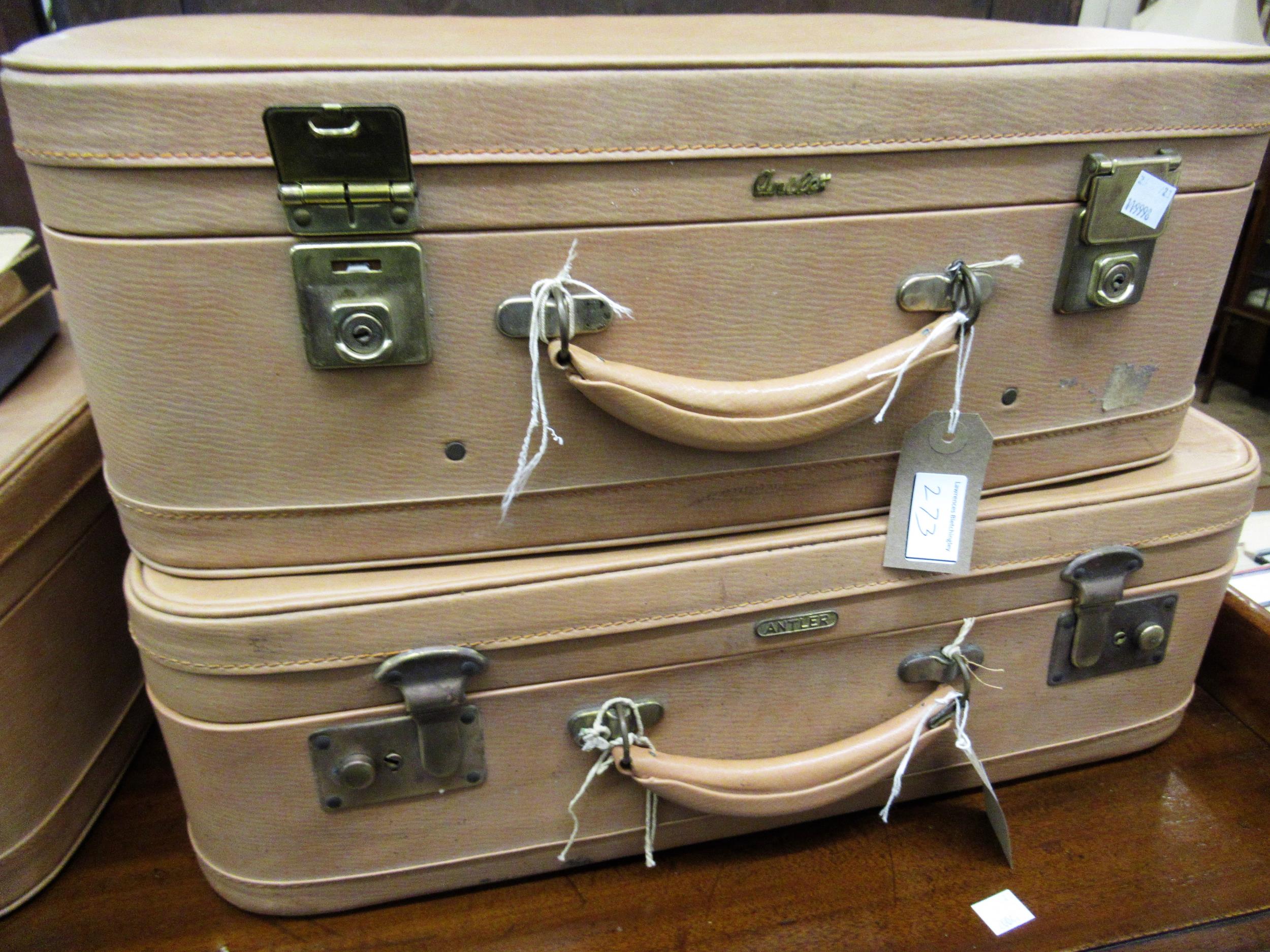 Set of four Antler suitcases by direct descent from Freddie Laker, together with a presentation box, - Image 2 of 2