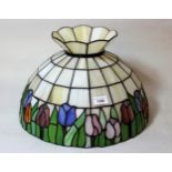 Tiffany style leaded shell form lampshade