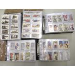 Collection of Scarcer odd Ogden's cigarette cards, contained in five albums There are no Don Bradman