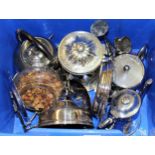 Small quantity of miscellaneous silver plate