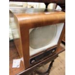 1950's Bush radio television receiver type TV 24, in a walnut case, 41cms wide