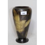 W.M.F. Floral and foliate engraved patinated vase, 25cms high