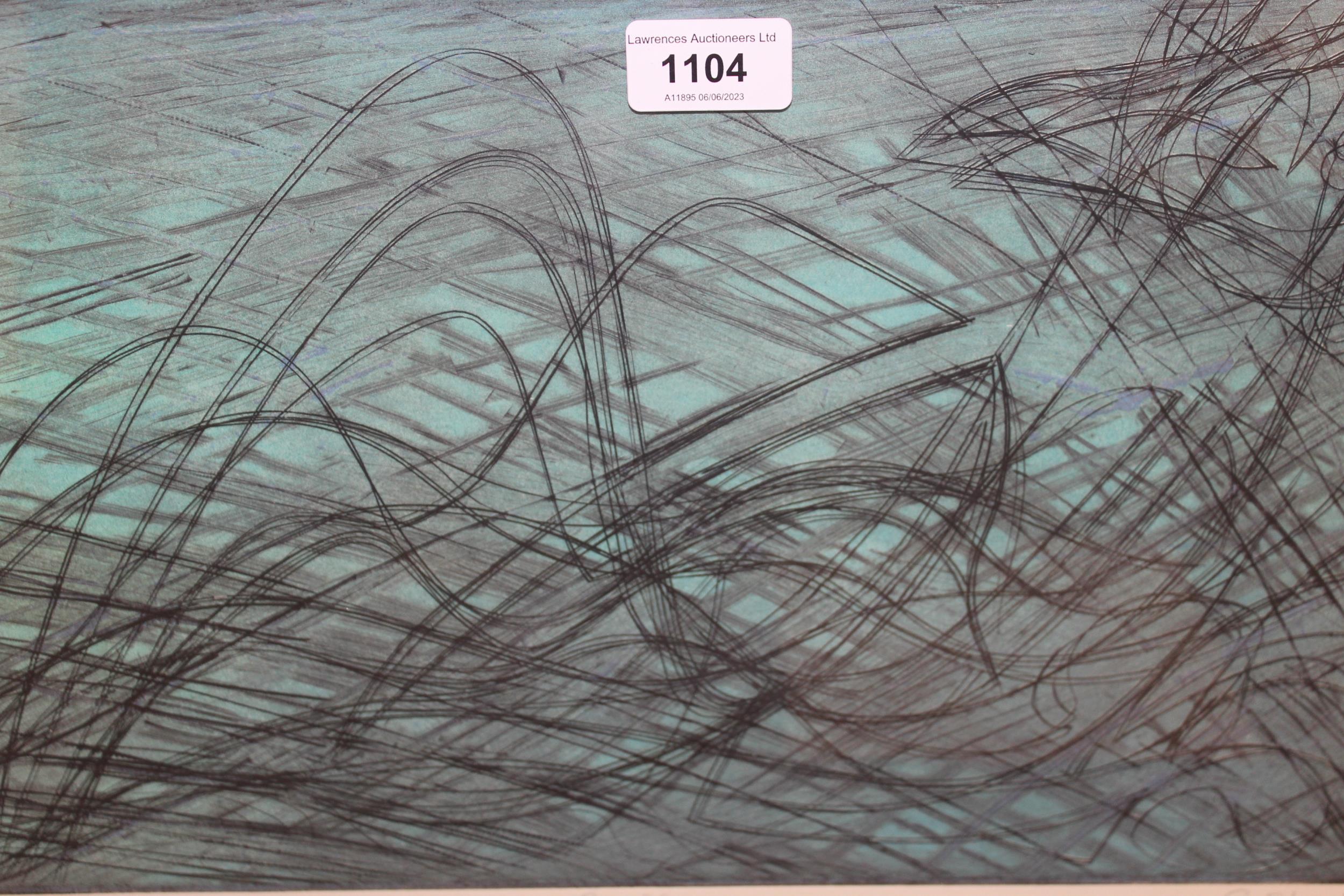 Stanley William Hayter, signed etching in colours, ' Nereide ', signed and dated '61, No. 40 of