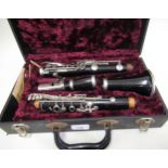 F. Buisson, clarinet in a fitted case