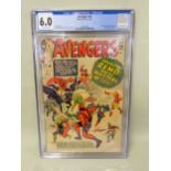 Marvel comics, Avengers 6 CGC graded 6.0, first appearance of Baron Zemo