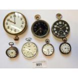 Small collection of miscellaneous fob and pocket watches