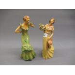 Two 1930's Wade figures, ' Grace ', and ' Chenny ' Both have been restored
