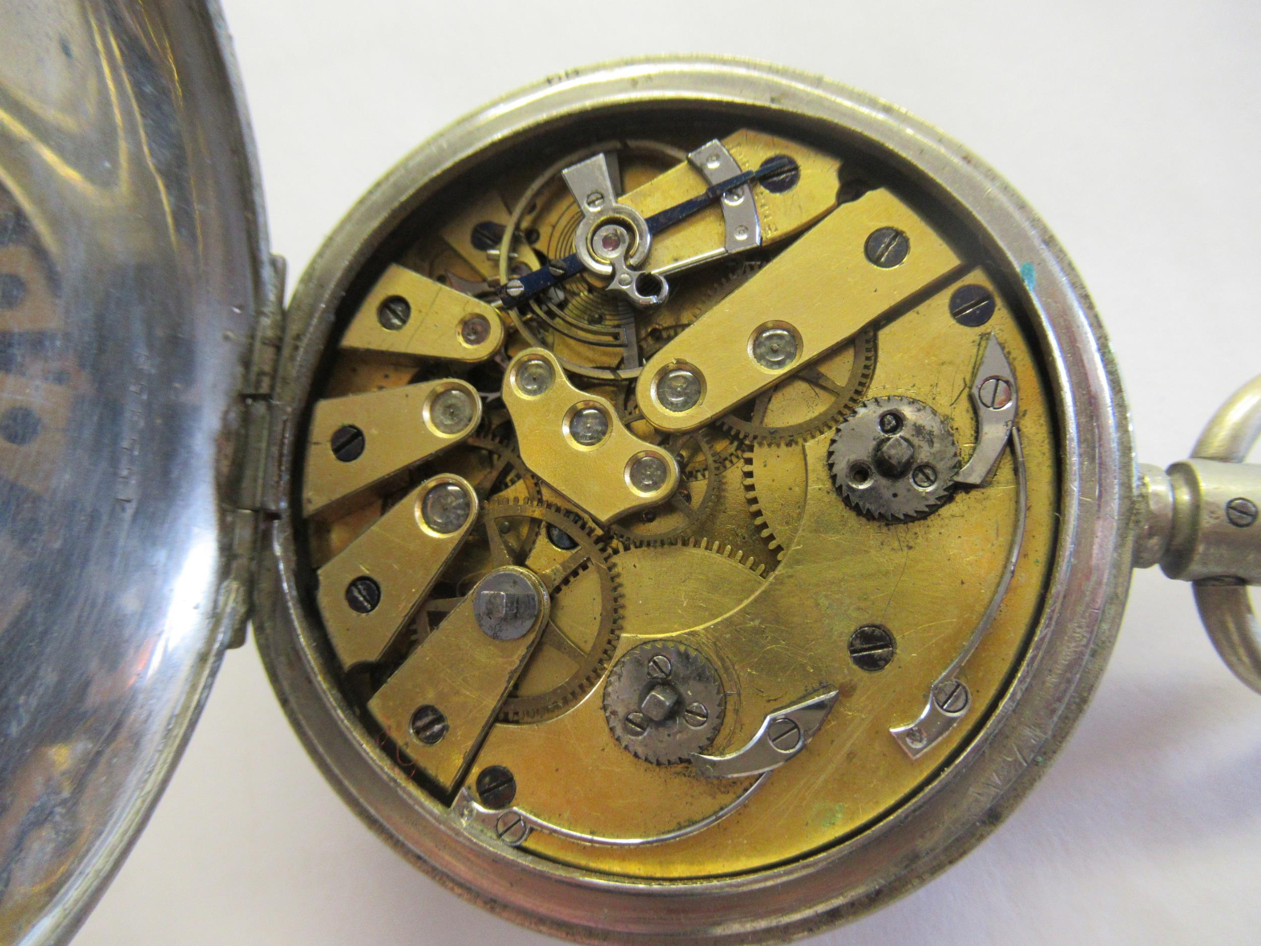 Twelve various metal cased pocket watches, including Omega, a gold plated hunter pocket watch, and a - Image 2 of 2