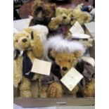 Collection of various children's soft toy bears by Hermann etc.