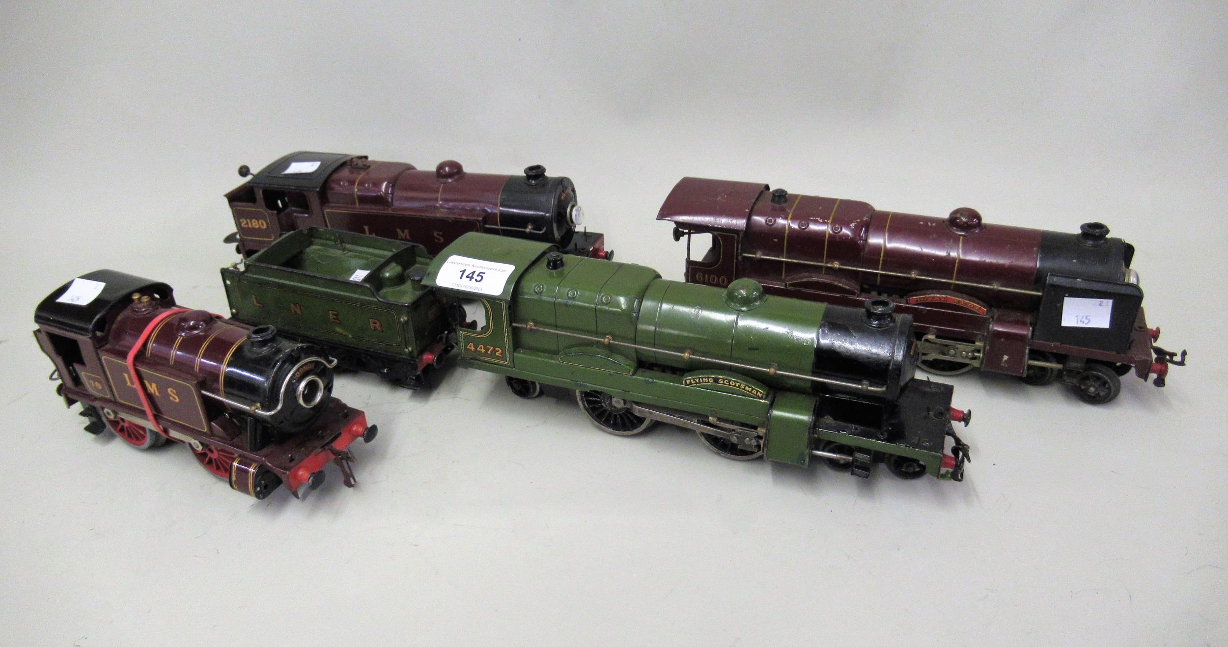 Hornby 0 gauge electric locomotive and tender, Flying Scotsman, together with a 4-4-2 electric