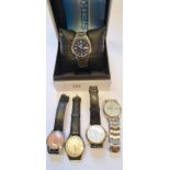 Gentleman's modern Seiko automatic wristwatch in original box, together with four other various