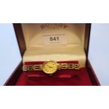 Ladies 9ct gold cased Rotary wristwatch with 9ct gold bracelet strap, 11g gross