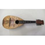 Jerome Thibouville Lamy, Paris, mother of pearl inlaid mandolin