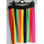 Moschino Couture, multicolour striped skirt, size 14