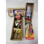 Chinese clockwork tin plate ' Space Robot ' in original box, together with a Pelham Minnie Mouse