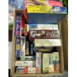 Box of twenty various unbuilt model kits, mainly aircraft