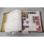 Album containing a quatity of World stamps