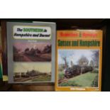 Four boxes containing an extensive collection of approximately 120 plus of railway related books