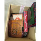 Box containing a quantity of various children's games in original boxes, mahogany solitaire board,
